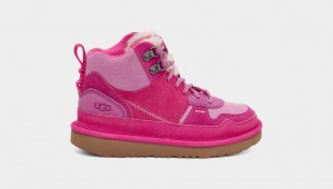 Rose Kids' Ugg Highland Hi Heritage Sneakers | 2436098-HP